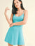 Solid Color Spaghetti Strap Casual Mini Dress