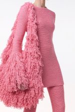 Liam Knit Mini Dress in Rosa Cashmere Silk - Image 3