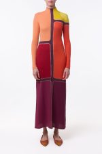 Apollonis Knit Maxi Dress in Multi Merino Wool Cashmere - Image 4