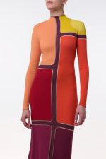 Apollonis Knit Maxi Dress in Multi Merino Wool Cashmere - Image 3