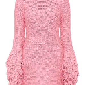 Liam Knit Mini Dress in Rosa Cashmere Silk