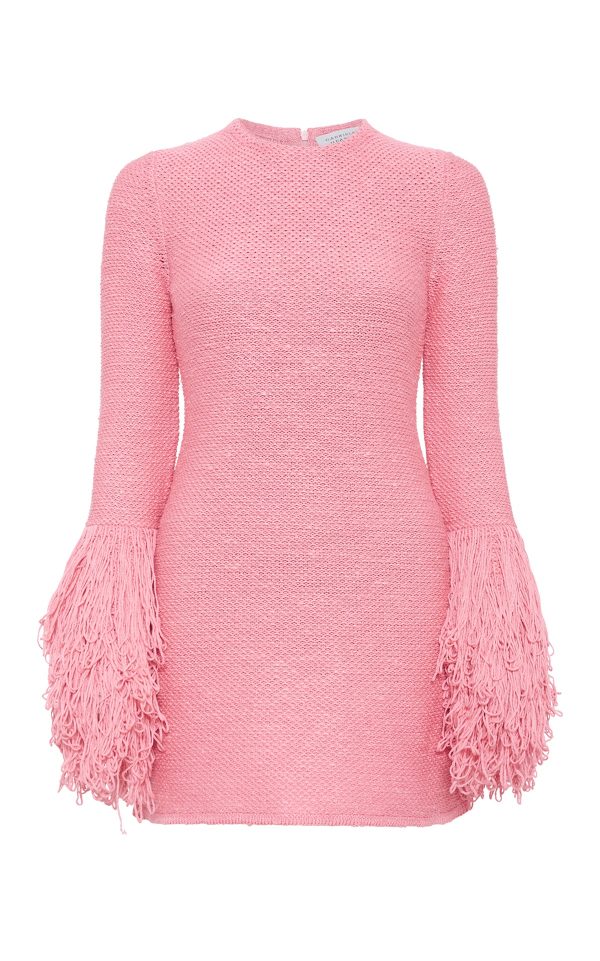 Liam Knit Mini Dress in Rosa Cashmere Silk - Image 1