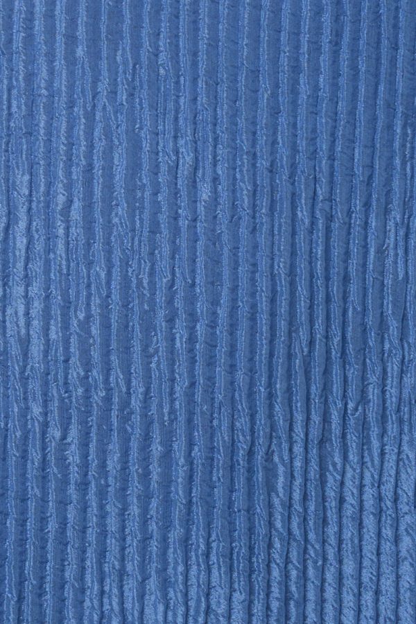 Carling Maxi Dress in Sky Plisse Silk - Image 6
