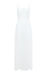 Amir Slip Maxi Dress in Ivory Silk Gauze