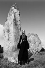 Corus Knit Maxi Dress in Black Cashmere Silk - Image 2