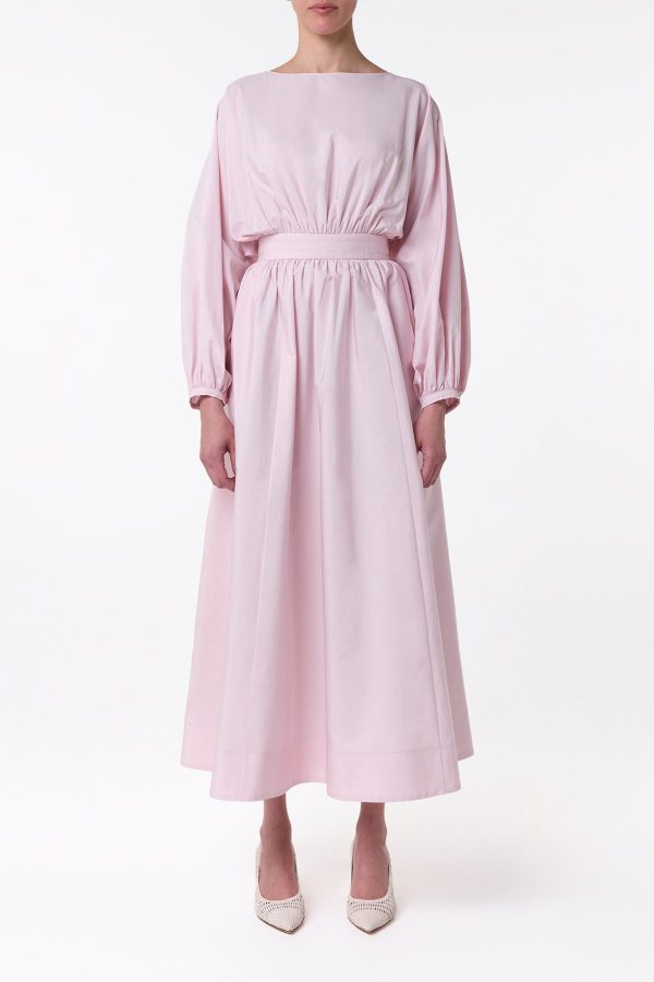 Ahmose Maxi Dress in Pale Blush Sea Island Cotton - Image 3