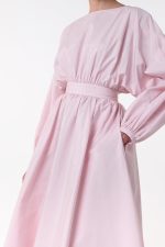 Ahmose Maxi Dress in Pale Blush Sea Island Cotton - Image 2