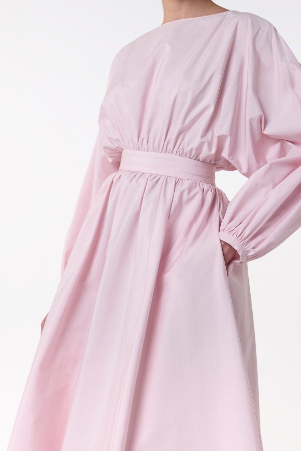 Ahmose Maxi Dress in Pale Blush Sea Island Cotton - Image 2