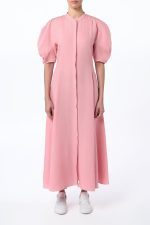 Arabella Shirtdress in Rosa Aloe Linen - Image 2