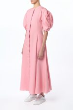 Arabella Shirtdress in Rosa Aloe Linen - Image 3