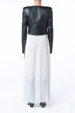 Amir Slip Maxi Dress in Ivory Silk Gauze - Image 5