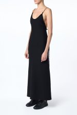 Adeona Chain Maxi Dress in Black Silk - Image 4