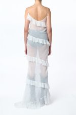 Pearce Slip Maxi Dress in Ivory Multi Speckle Silk Georgette - Image 5