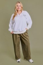 Plus Size "Augusta Georgia Golf Club" Quarter Zip Cotton Pullover Sweatshirt - Image 3