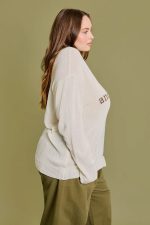 Plus Size "Caffeinated and Motivated" Knit Pullover Sweater - Image 3