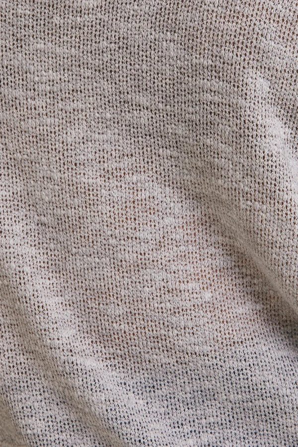 Plus Size Gray Knit Oversized Short Sleeve Lightweight Sweater Top - Image 6