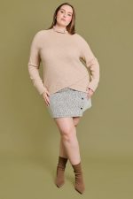 Plus Size Soft Ribbed Turtleneck Sweater Wholesale Boutique Fashion Cozy Winter Top - Image 5