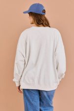 Plus Size "Volleyball Sports Club" Vintage Athletic Graphic Pullover Sweatshirt - Image 2