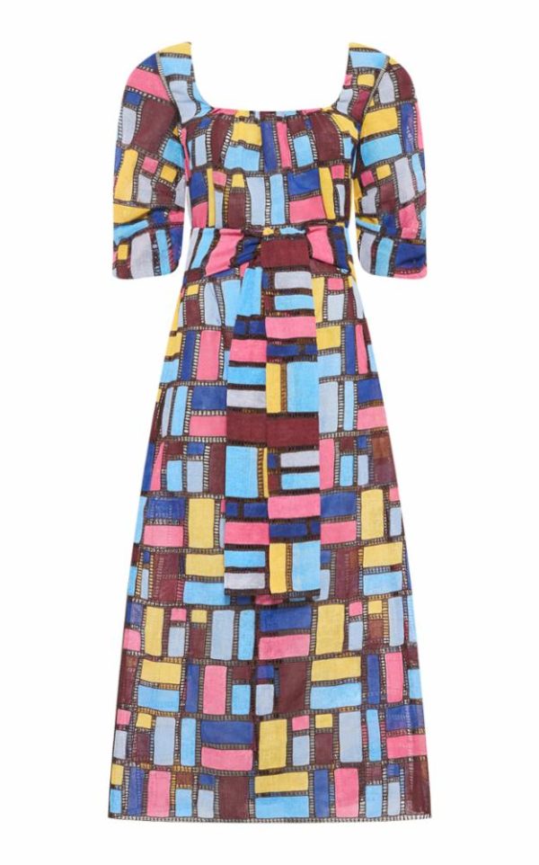 Payden Dress in Aurora Multi Printed Silk - Image 1