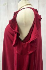 Plus Size Cold Shoulder Ruffle Sleeve Tunic Casual Boutique Blouse - Image 5