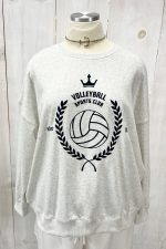 Plus Size "Volleyball Sports Club" Vintage Athletic Graphic Pullover Sweatshirt - Image 5