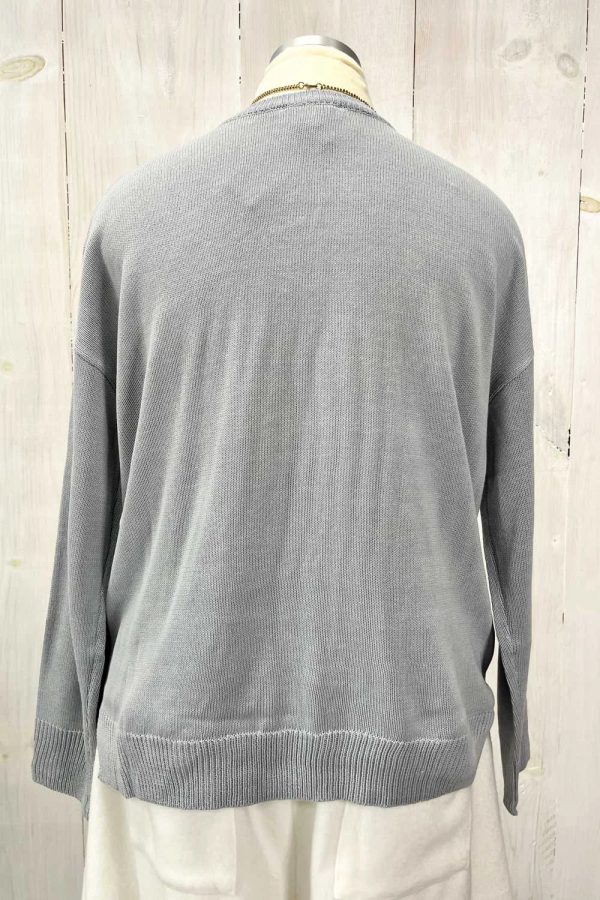 Plus Size "OCEAN BLVD" Graphic Knit Long Sleeve Crew Neck Boutique Sweater - Image 6
