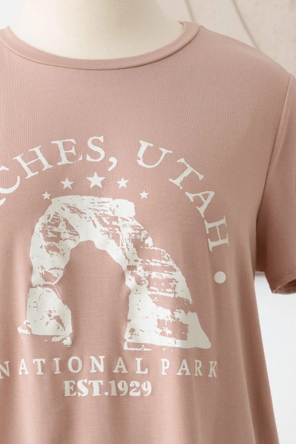 Plus Size "Arches Utah" Graphic T-Shirt Top - Image 3