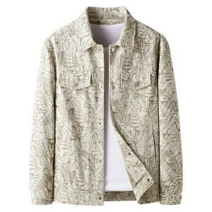 Men’s Warm Quilted Printed Jacket | Three Colors | Autumn/Winter Windproof Casual Outerwear