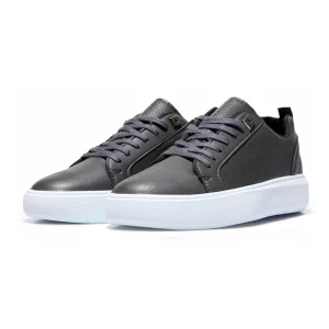Men’s Casual Black Leather Sneakers | Lightweight, Breathable & Durable Everyday Shoes