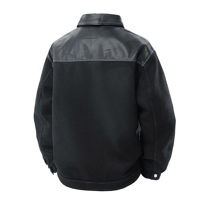 Men’s Autumn/Winter Color-Blocked Jacket | Thick Warm Street-Style Outerwear | Two Colors · Trendy & Comfortable - Image 3