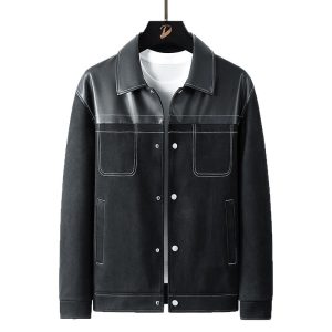 Men’s Autumn/Winter Color-Blocked Jacket | Thick Warm Street-Style Outerwear | Two Colors · Trendy & Comfortable