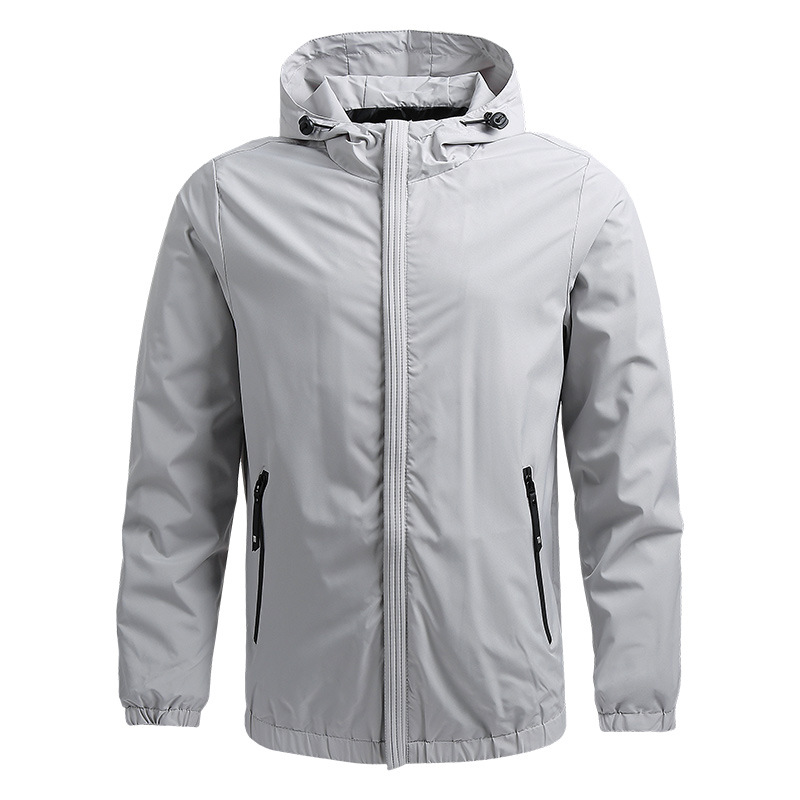 Men's Lightweight Windproof Hooded Jacket|Water-Resistant|Breathable|Casual & Commuter Coat