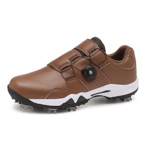 Men’s Dial Closure Golf Shoes | Lightweight Anti-Slip Outdoor Sports Shoes | Waterproof Golf Training Sneakers (EU 39–45)