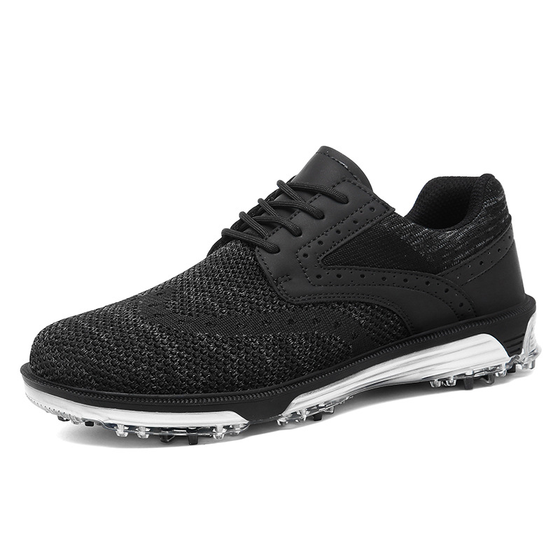 Men’s Dial Closure Anti-Slip Golf Shoes | Lightweight Cushioning | Breathable Knit Upper - Image 2