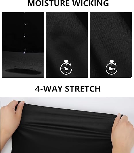 Men’s Performance Polo Shirt | Moisture-Wicking 4-Way Stretch Fabric | Orange & Black Gradient Graphic Sports Polo - Image 3