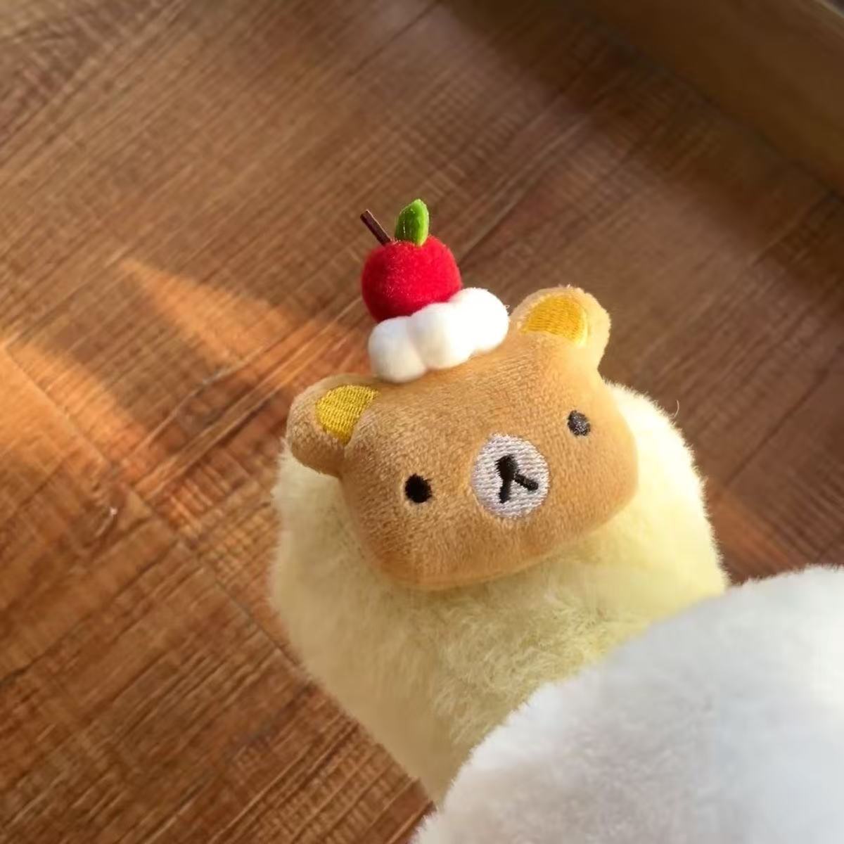 Women’s Cute Bear Fuzzy Knit Gloves – Warm Winter Full Finger Gloves - Image 6